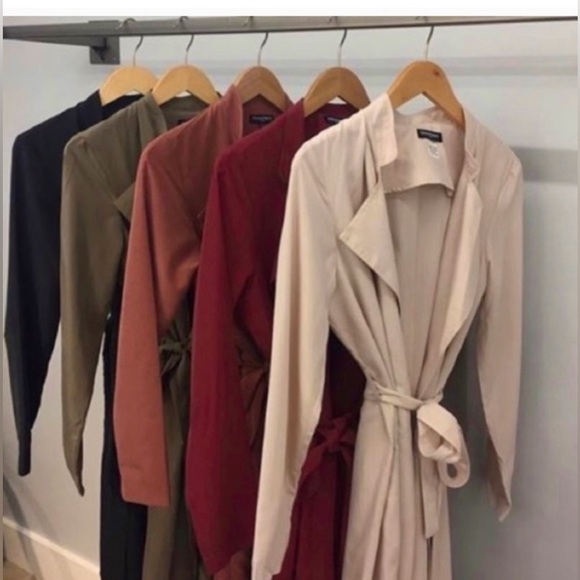 Vintage American Apparel Dylan Trench Coat Ivory - Picture 4 of 4